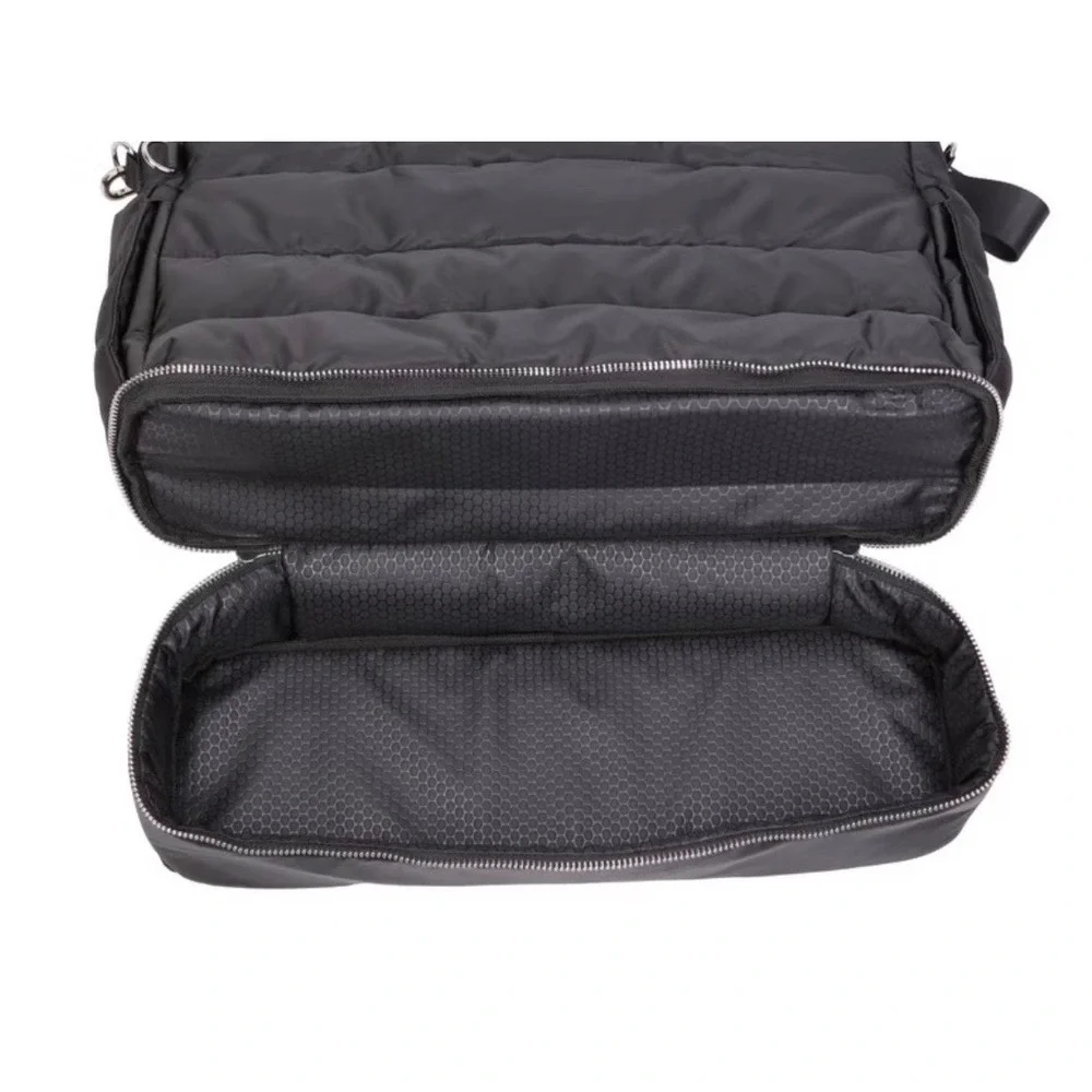 IPack Puffy Tote Built in Luggage Travel Sleeve Black NWT